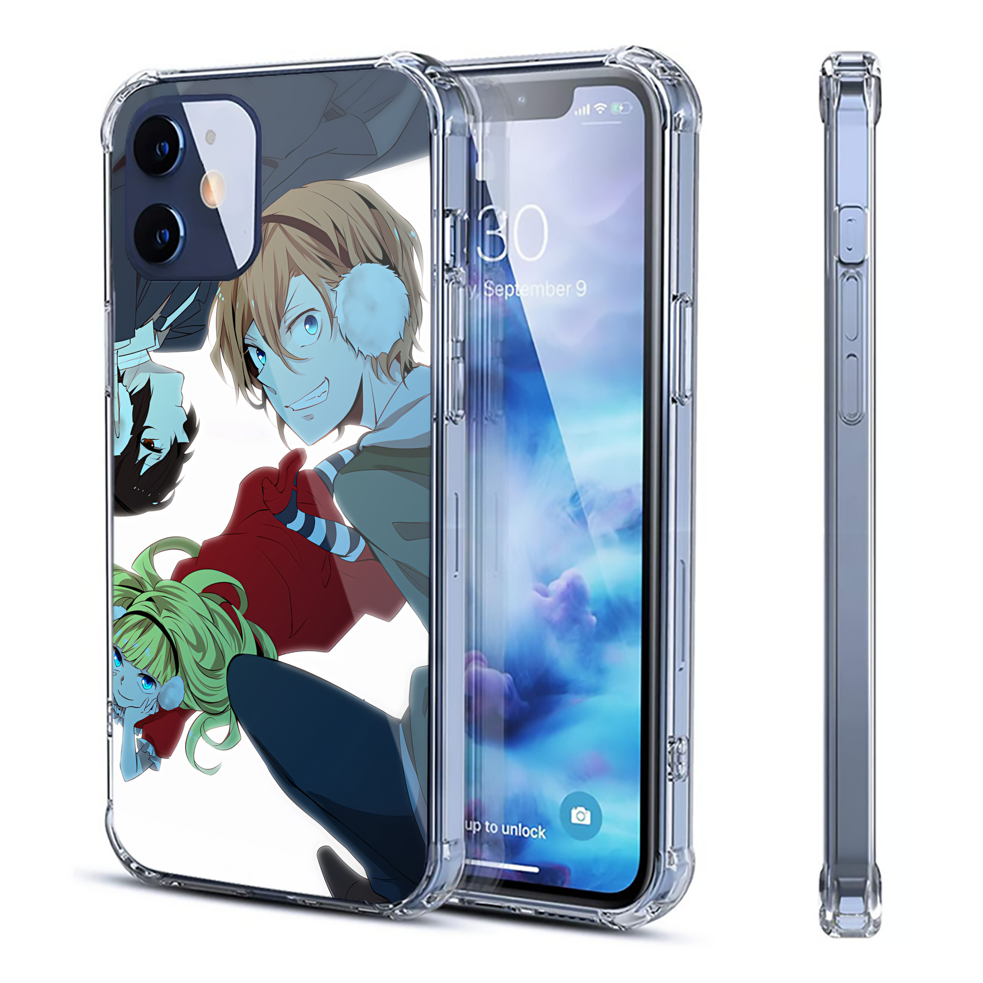 （画像用） 文豪ストレイドッグス Bungo Stray Dogs 【iPhone 12シリーズ対応】透明スマホケース（クリアソフトケース）